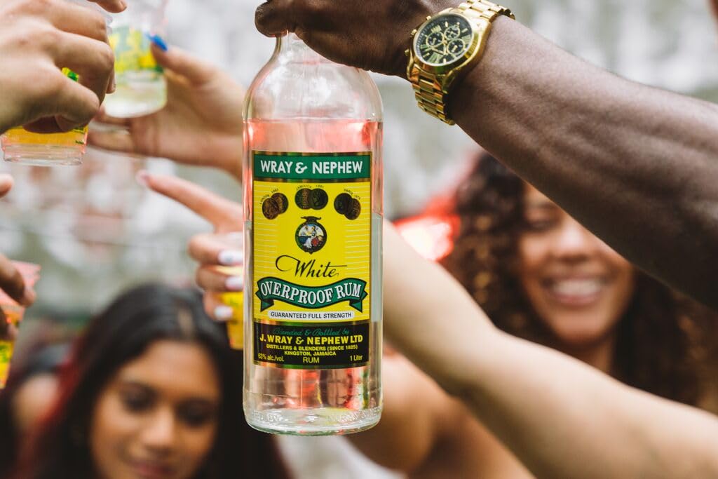 Wray & Nephew Rum 100 cl, 63% ABV - White Overproof Jamaica Rum